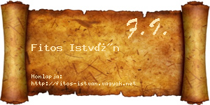 Fitos István névjegykártya