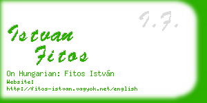istvan fitos business card
